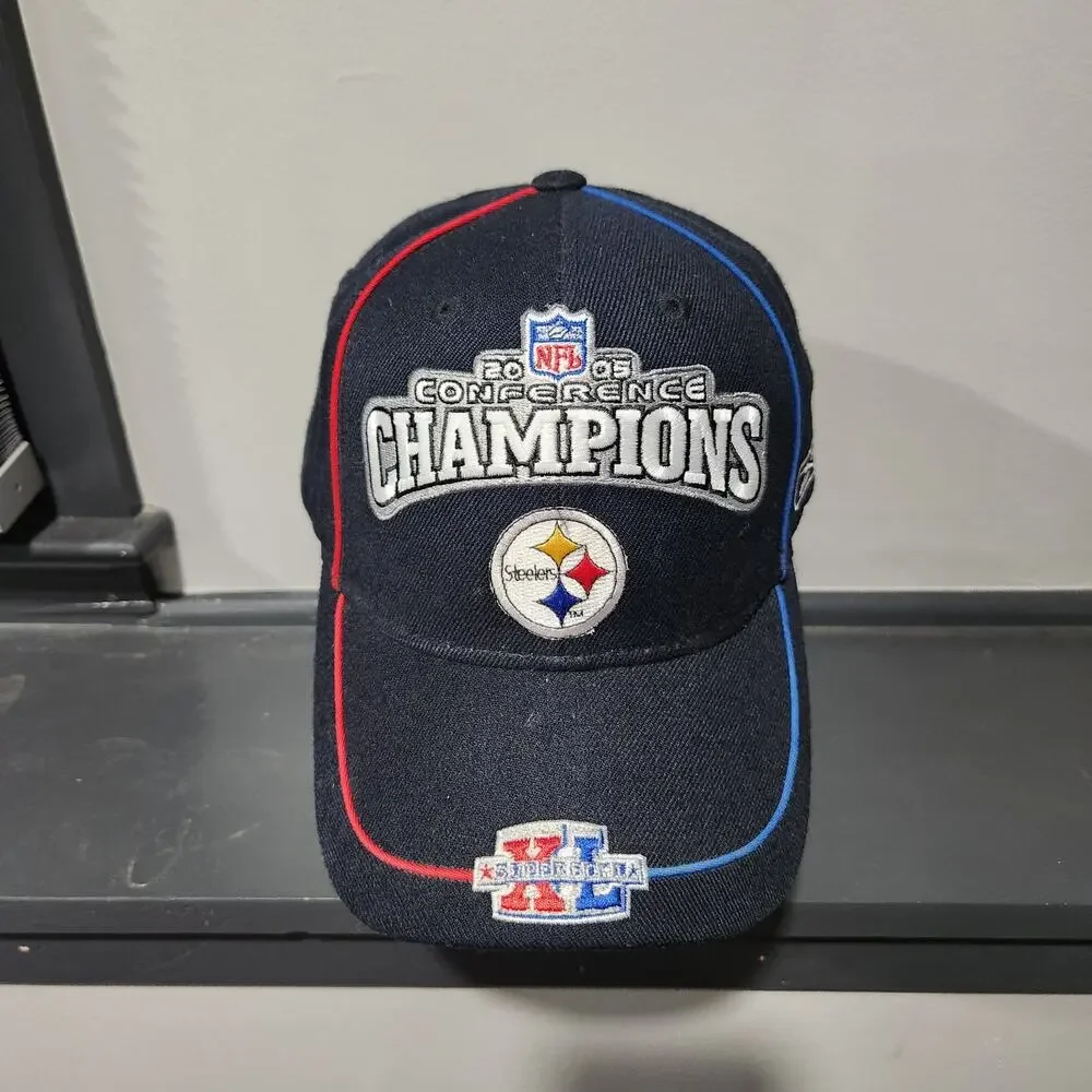 VTG Pittsburgh Steelers NFL 2005 AFC Conference Champions Super‎ Bowl XL Hat Cap